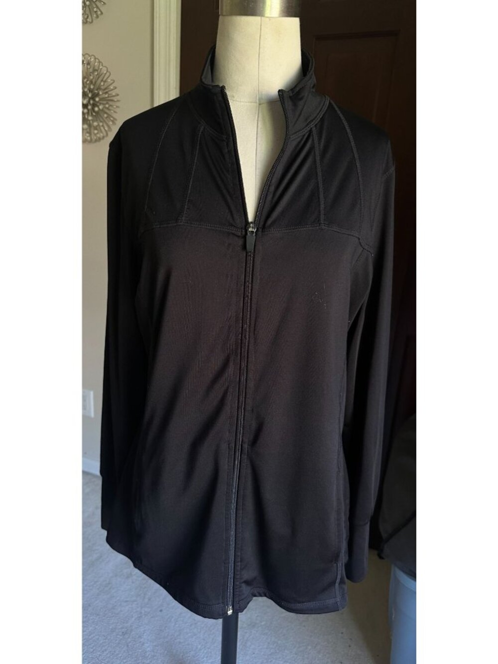 Fitleisure studio by matt titus full zip black active jacket Large